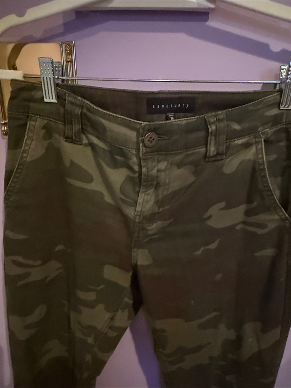 Sanctuary Olive Camo Pants